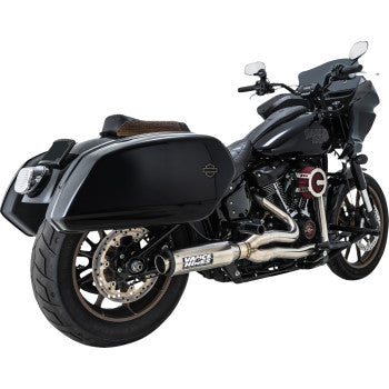 VANCE & HINES 2-into-1 Supersport Exhaust System - Brushed - Softail 27337