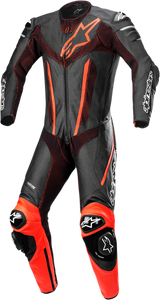 ALPINESTARS Fusion 1-Piece Suit - Black/Red Fluorescent - US 38 / EU 48 3153022-1030-48