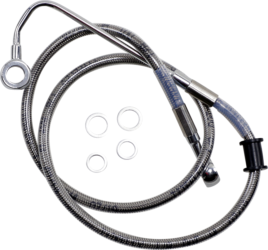 DRAG SPECIALTIES Brake Line - +6" - Stainless Steel - '15-'17 Softail 618299-6