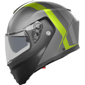 AGV Streetmodular Helmet - Resia - Matte Gray/Black/Yellow Fluo - Medium 2118296002007M