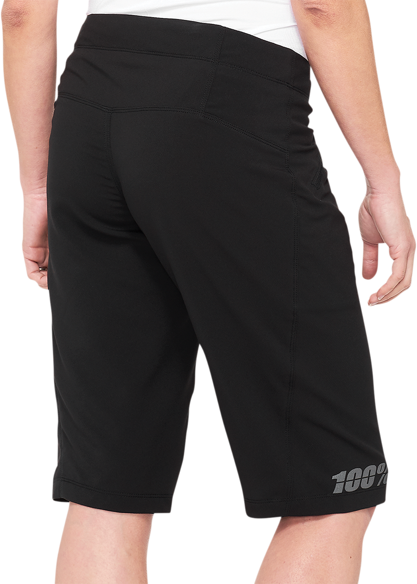 100% Women's Ridecamp Shorts - Black - XL 40037-00003