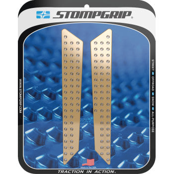 STOMPGRIP Traction Pad Tank Grips - Volcano - Clear - Tiger 1200 Rally Explorer 55-10-0208C