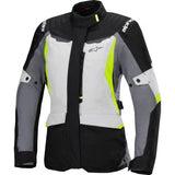 ALPINESTARS Stella ST-1 Waterproof Jacket - Ice Gray/Black/Yellow Fluo - Large 3210325-9145-L