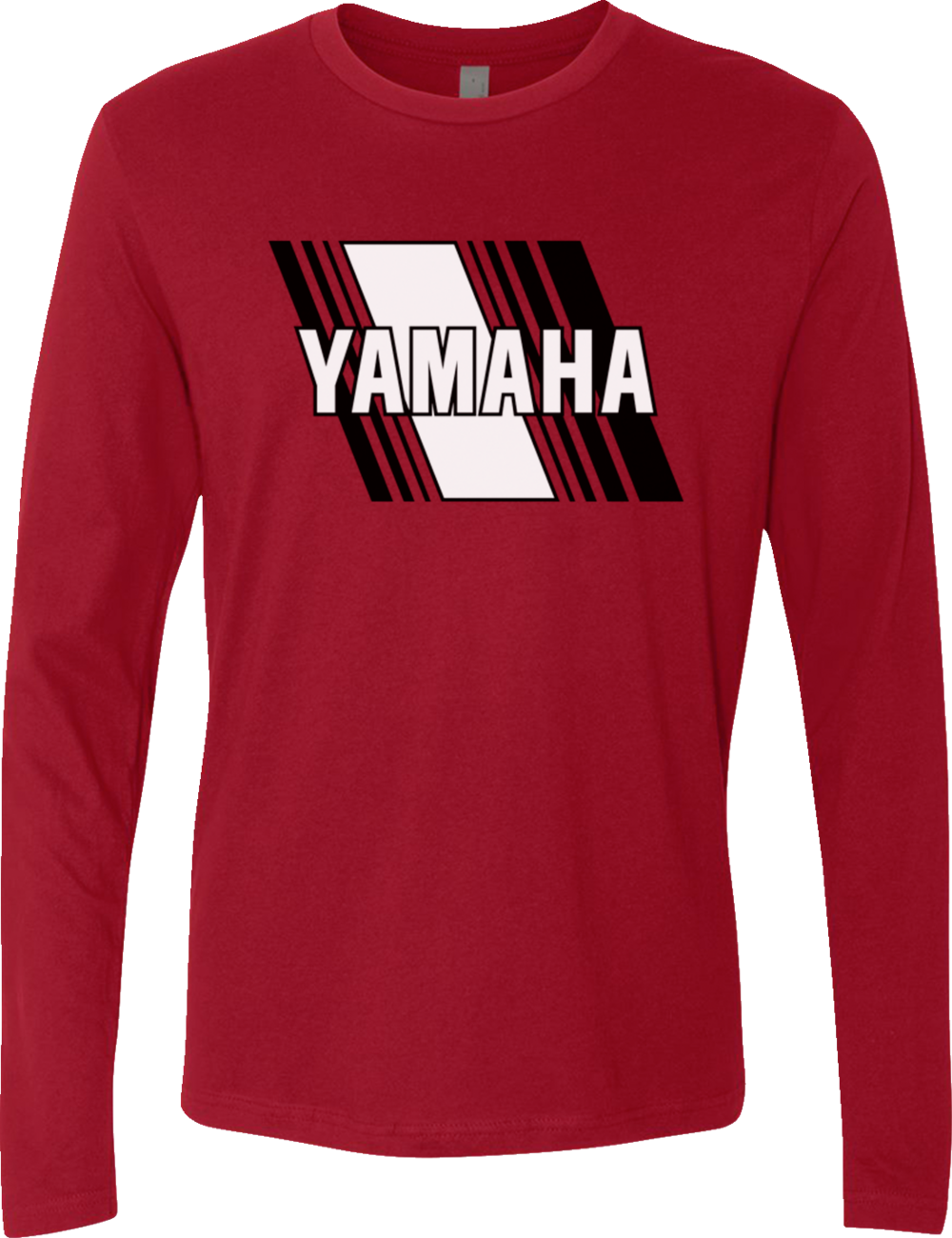 YAMAHA APPAREL Yamaha Heritage Diagonal Long-Sleeve T-Shirt - Red - Large NP21S-M3119-L