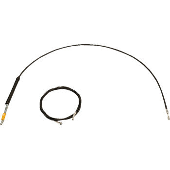 LA CHOPPERS Handlebar Cable/Brake Line Kit - 12" - 14" Ape Hanger Handlebars - Black Vinyl  LA-8060KT-13B