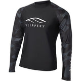 SLIPPERY Rashguard Langarm-Unterwäsche - Schwarz/Camo - XS 3250-0128 