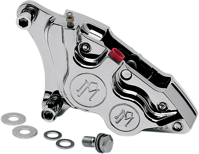 PERFORMANCE MACHINE (PM) Caliper - Front Right - Chrome - 84-99 Harley-Davidson 0053-2916CH