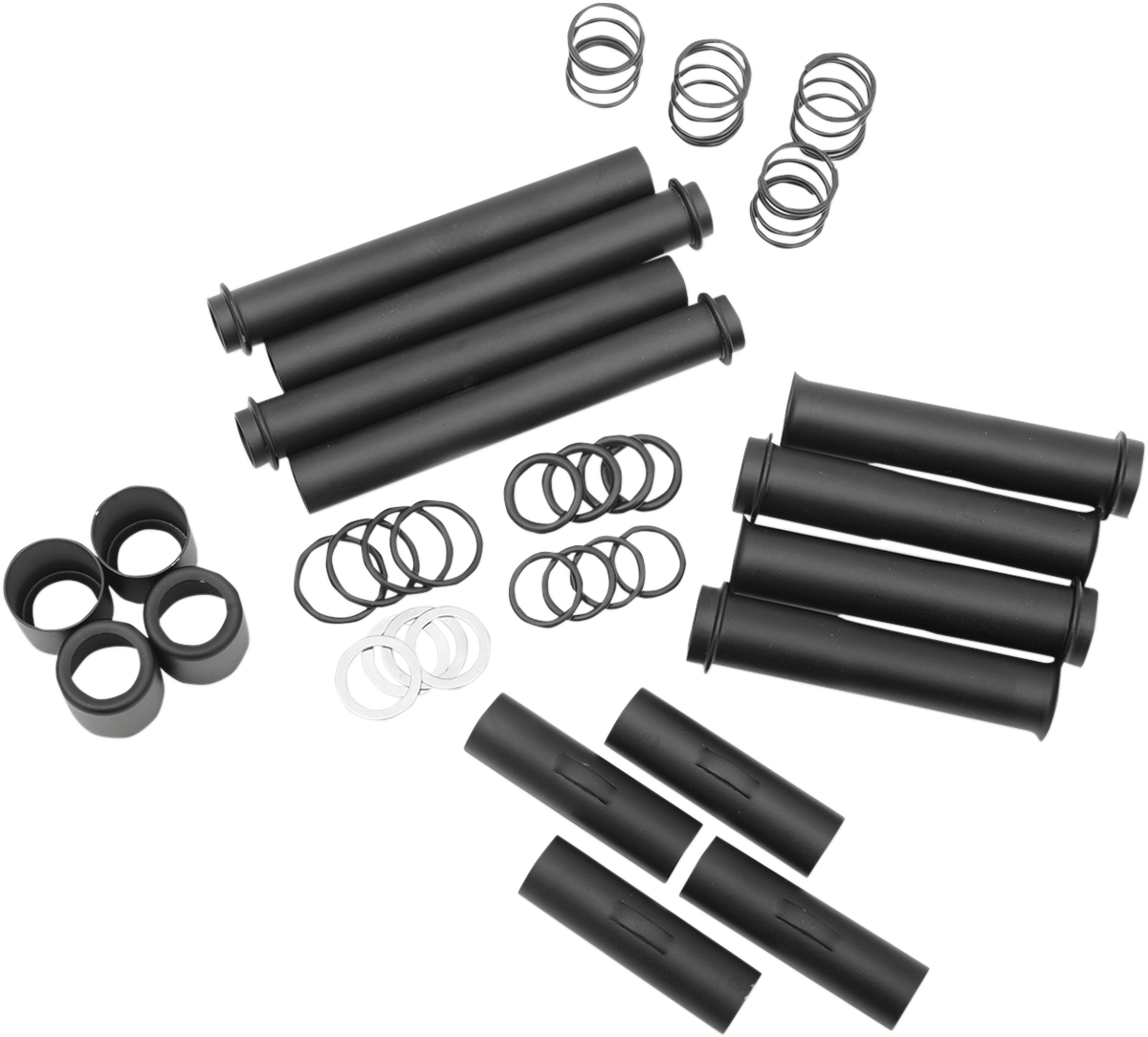 DRAG SPECIALTIES Pushrod Tube Kit - Black - Twin Cam 76520B