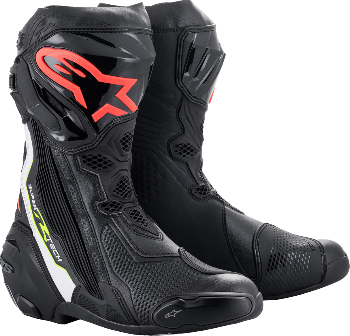 ALPINESTARS Supertech R Boots - Black/Red - US 12.5 / EU 48 2220021-1236-48