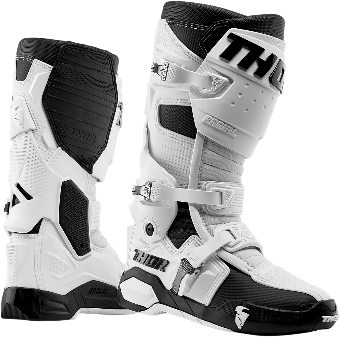 THOR Radial Boots - White - Size 10 3410-2274