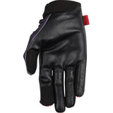 THRASHIN SUPPLY CO. Stealth Leather Palm Flame Gloves - Red - Small SV1-21-08