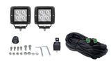 Hella HVF Cube 4 LED Off Road Kit - 3.1in 2X12W LA357204821