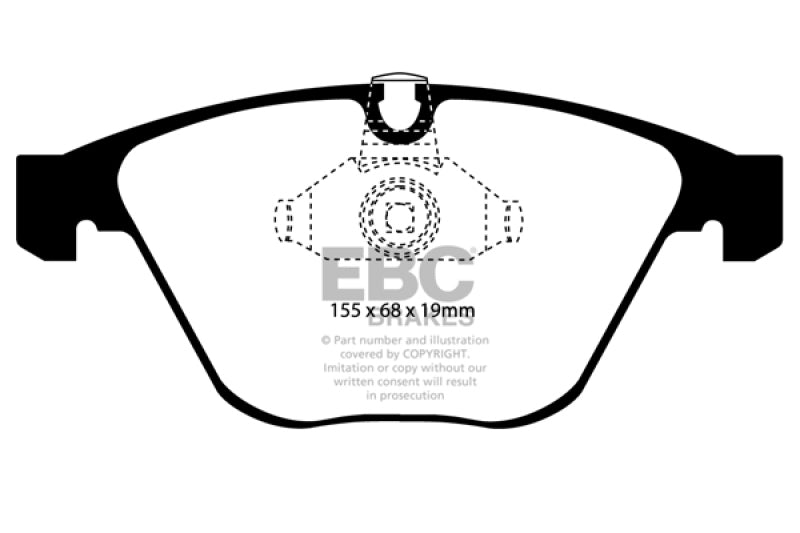 EBC 08-10 BMW M3 4.0 (E90) Bluestuff Front Brake Pads DP51449NDX