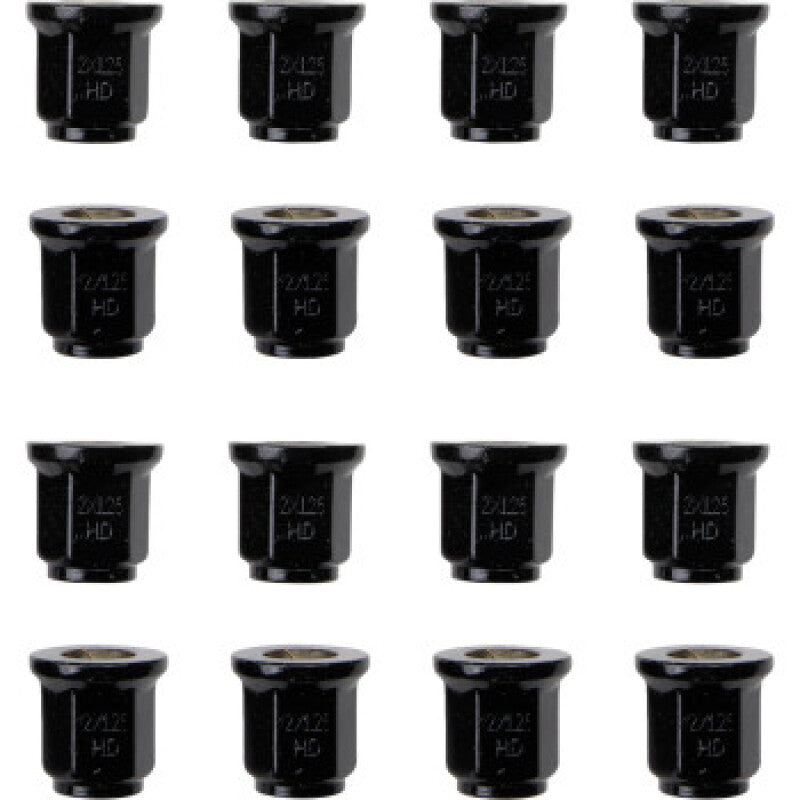 ITP Lug Nuts (Box of 16) - 10x1.25 Flat Base / 17mm Head - Black BLUG16BX