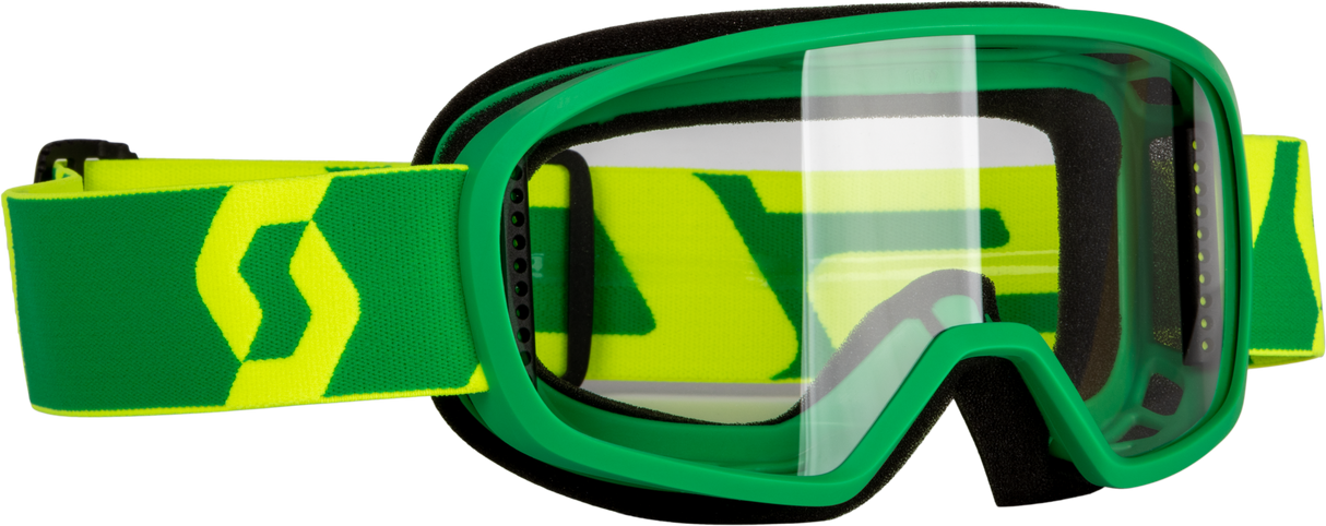 SCOTT Youth Buzz Mx Goggle Green/Yellow W/Clear 272838-1412043