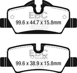 EBC 14+ Mini Hardtop 1.5 Turbo Cooper Greenstuff Rear Brake Pads DP22228