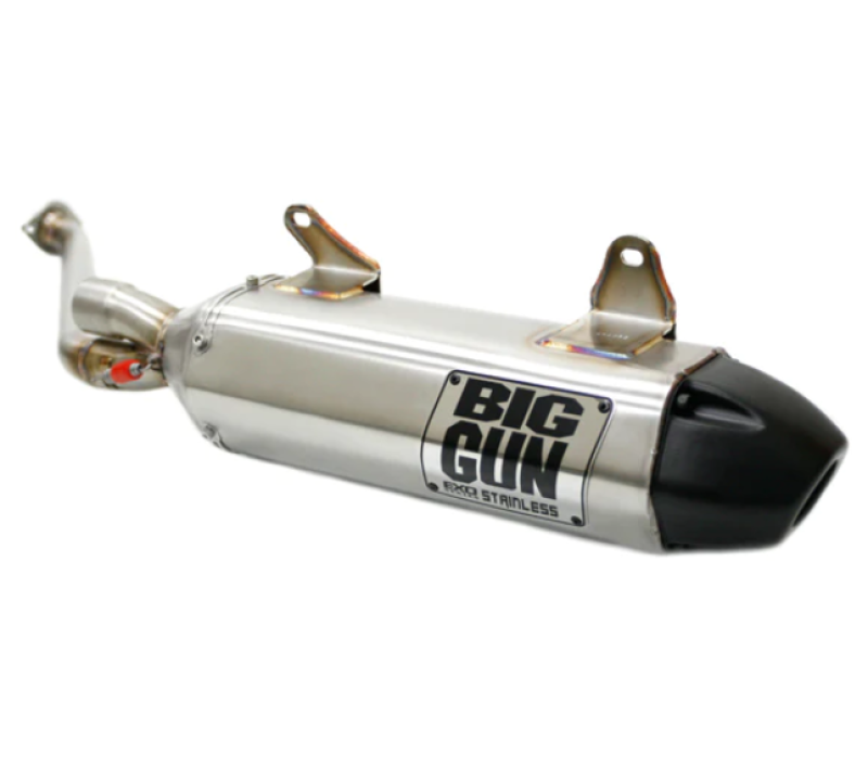 Big Gun 06-12 Kawasaki BRUTE FORCE 650 IRS EXO Stainless Slip On Exhaust 14-4652