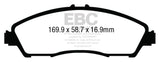 EBC 14+ Acura MDX 3.5 Greenstuff Front Brake Pads DP63024