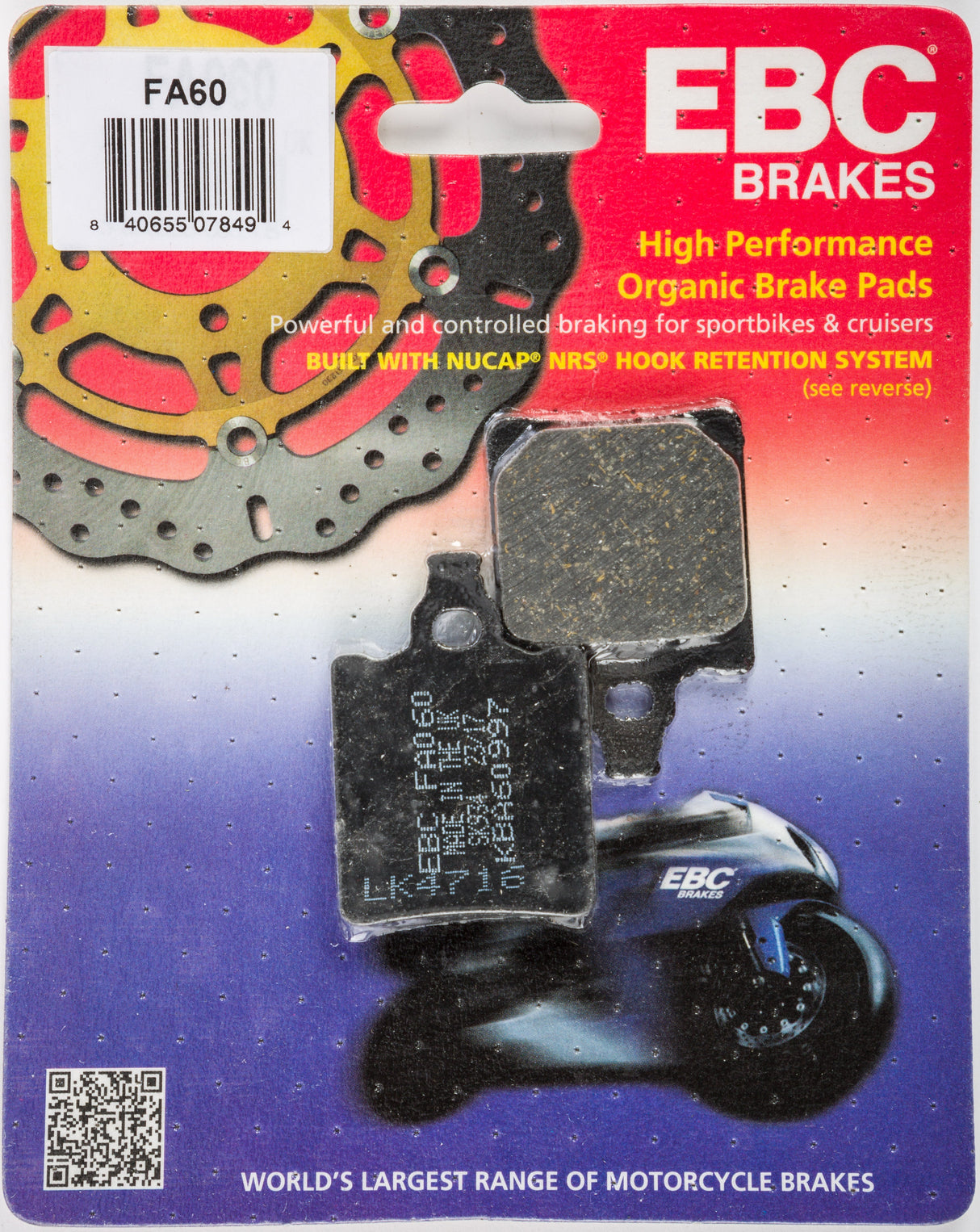 EBC Brake Pads Fa60 Organic FA60