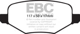 EBC 11+ Ford Explorer 2.0 Turbo 2WD Greenstuff Rear Brake Pads DP61826