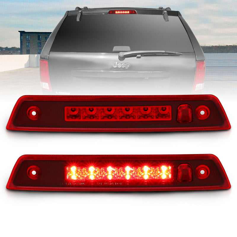 ANZO 05-10 Jeep Grand Cherokee LED 3rd Brake Light - Red 531108