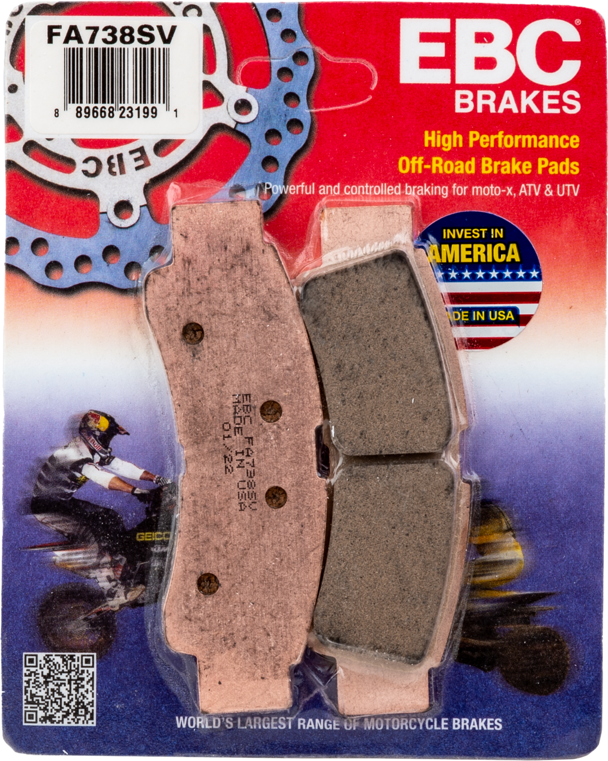 EBC Brake Pads Fa738sv Severe Duty Sv Series FA738SV