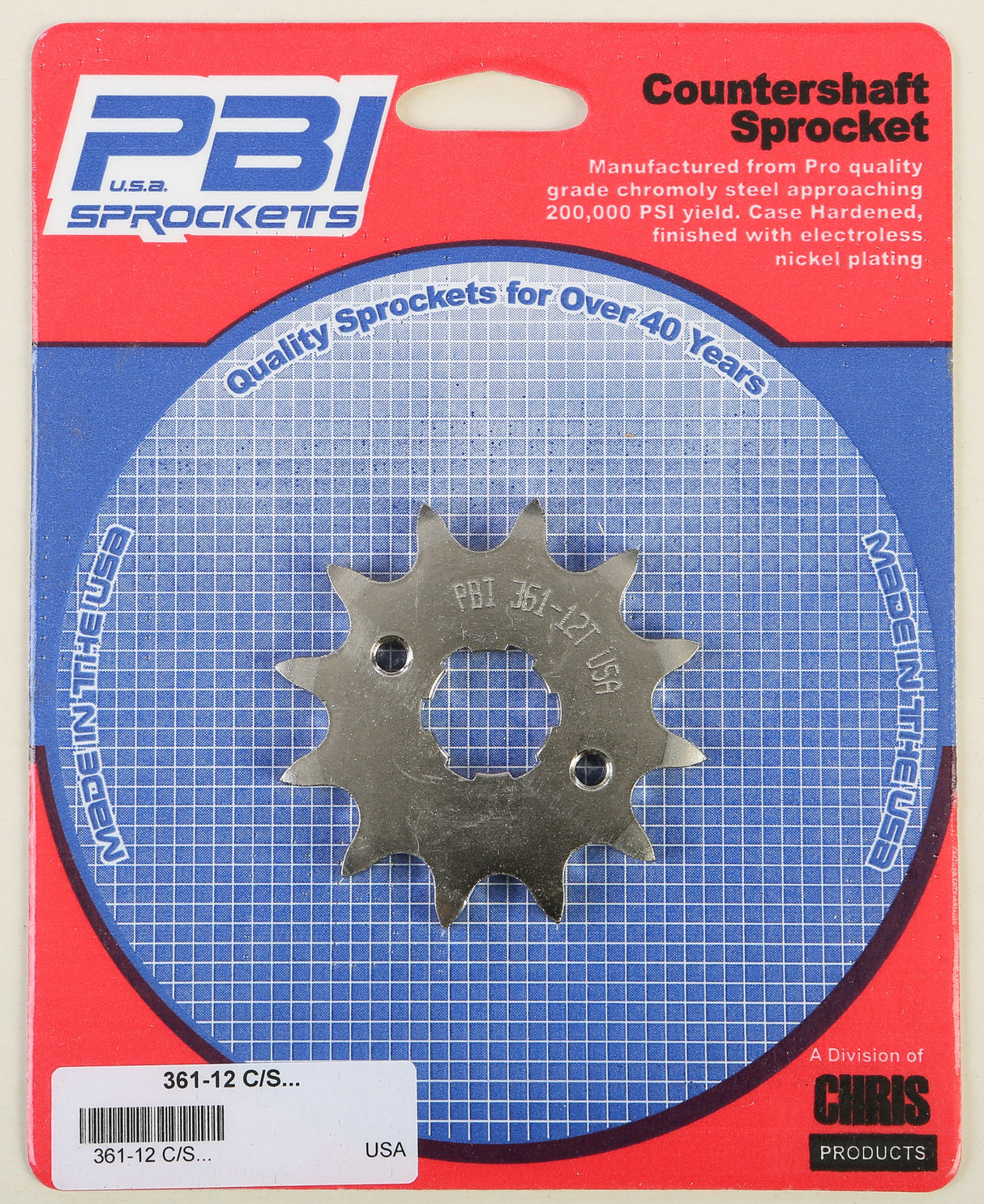 PBIFront Cs Sprocket Steel 12t-520 Hon361-12