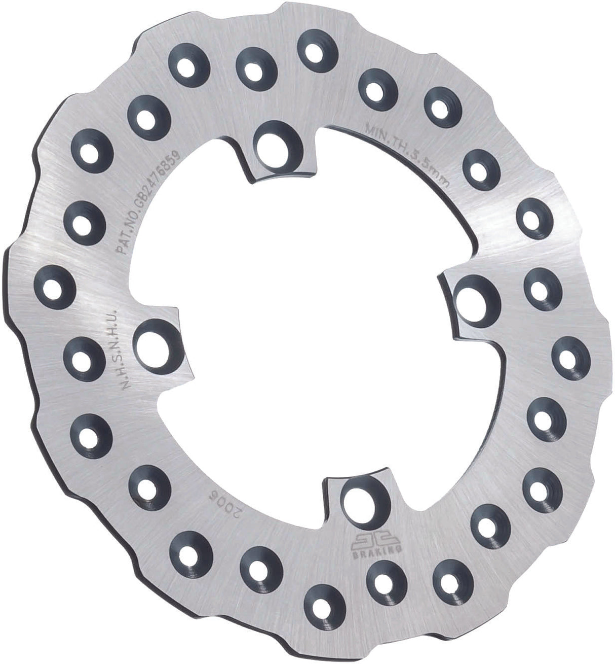 JTRear Brake Rotor Ss Self Cleaning KawJTD2006SC01