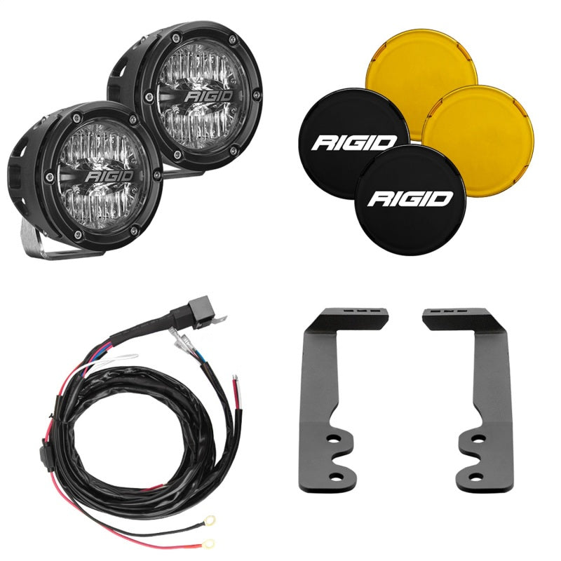 Rigid Industries 2022+ Toyota Tundra 4in. 360-Series A-Pillar Lighting Kit 46807