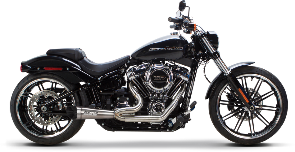Two Brothers 2018-2022 HD SOFTAIL M8 2-1 Shorty Turnout Stainless Exhaust 005-5120199