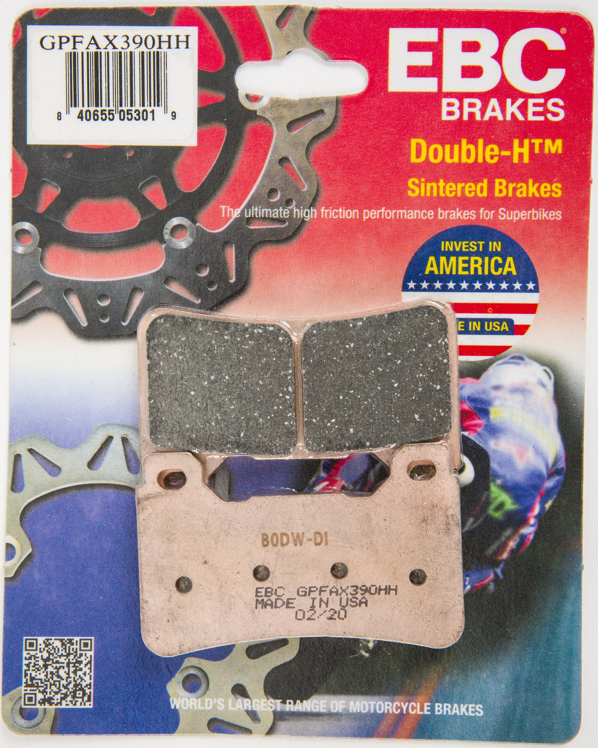 EBC Gpfax Brake Pads Race Only GPFAX390HH