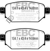 EBC 2017+ Mazda 3 2.0L Greenstuff Rear Brake Pads