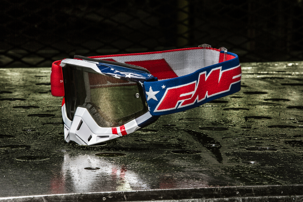 FMF PowerBomb Goggles - US of A - Clear F-50036-00006 2601-2976