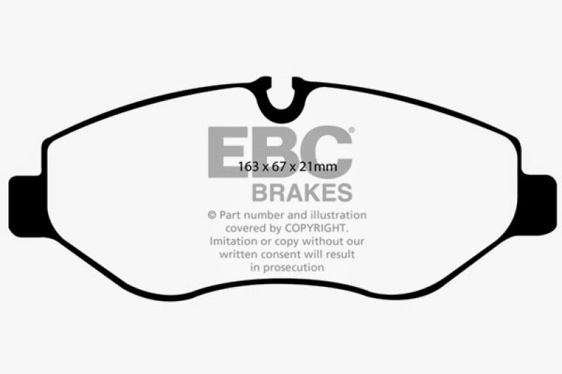 EBC 07+ Dodge Sprinter 2500 Greenstuff Front Brake Pads DP61926