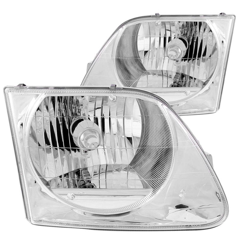 ANZO 1997-2003 Ford F-150 Crystal Headlights Chrome 111030