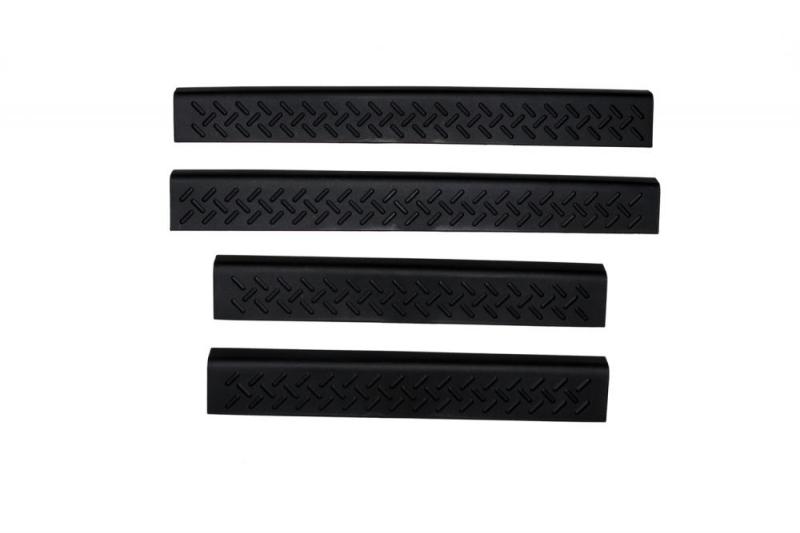 AVS 05-15 Toyota Tacoma Access Cab Stepshields Door Sills 4pc - Black 91021