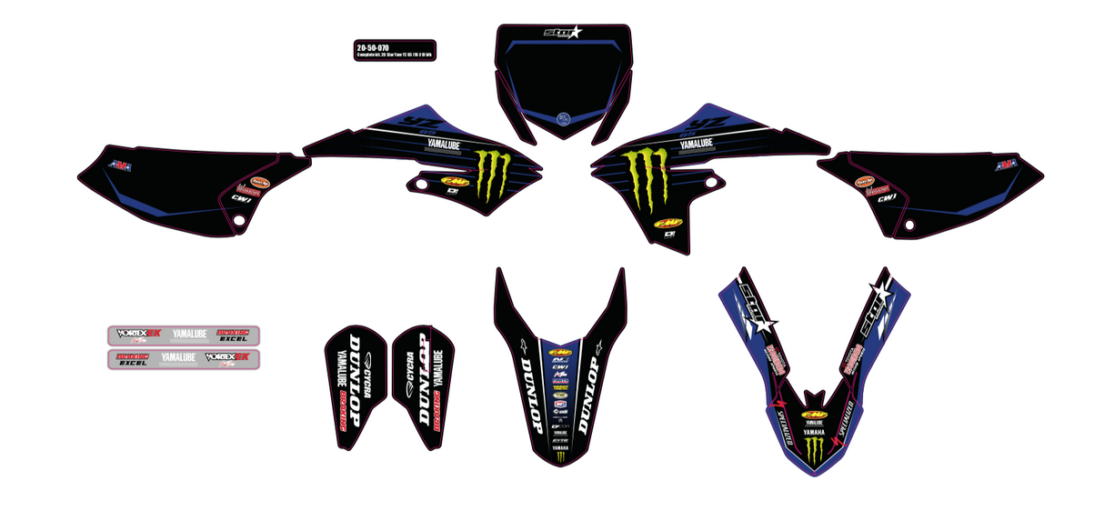 D-COR Graphic Kit 20 Monster Kaw Kxf 450 (16-18) 10-20-0760