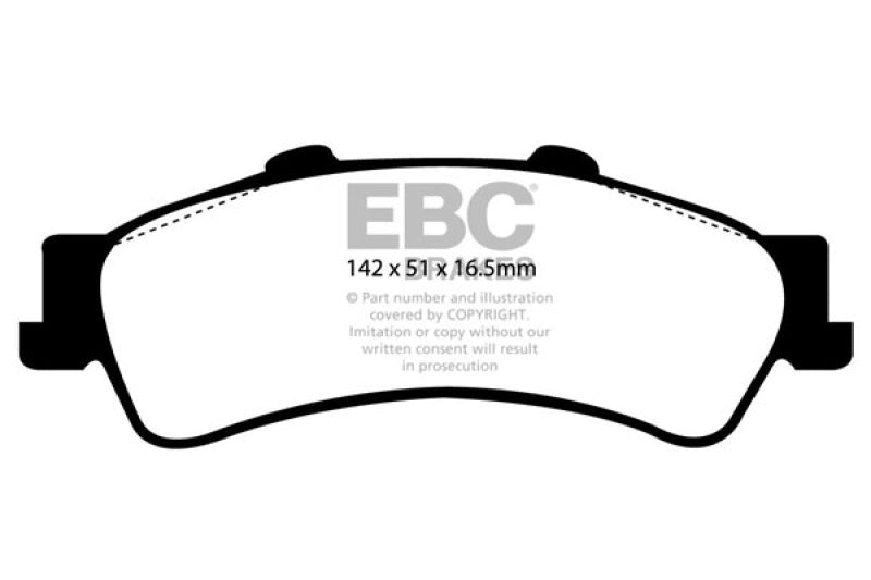 EBC 01-05 Cadillac Deville 4.6 HD Yellowstuff Rear Brake Pads DP41630R