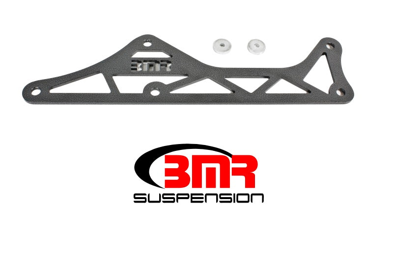 BMR 16-17 6th Gen Camaro Steel Driveshaft Tunnel Brace - Black Hammertone DTB005H