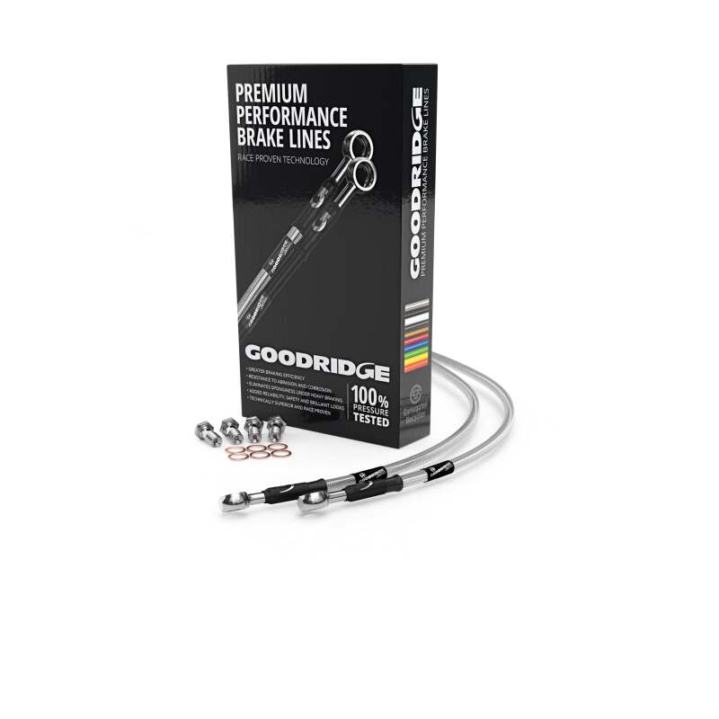 Goodridge 14-16 Polaris RZR 570 (All Models) Stainless Steel Brake Line Kit