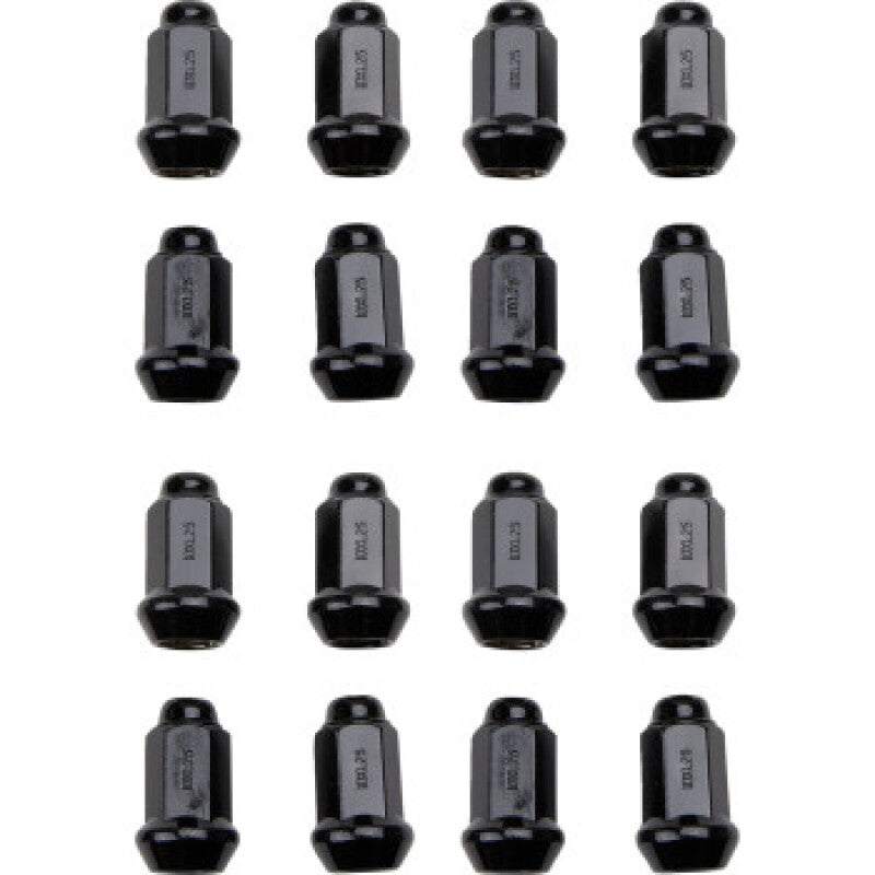 ITP Lug Nuts (Box of 16) - 10x1.25 60 Deg Taper / 14mm Head - Black BLUG14BX