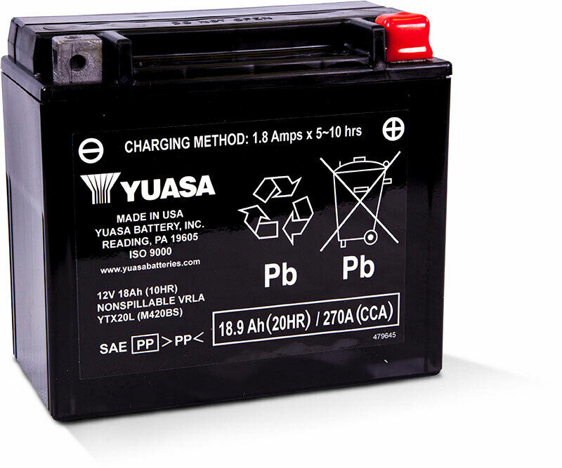 YUASA Battery Ytx20l Sealed Factory Activated YUAM420BS