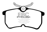 EBC 13+ Ford Fiesta 1.6 Turbo ST Yellowstuff Rear Brake Pads DP41218R