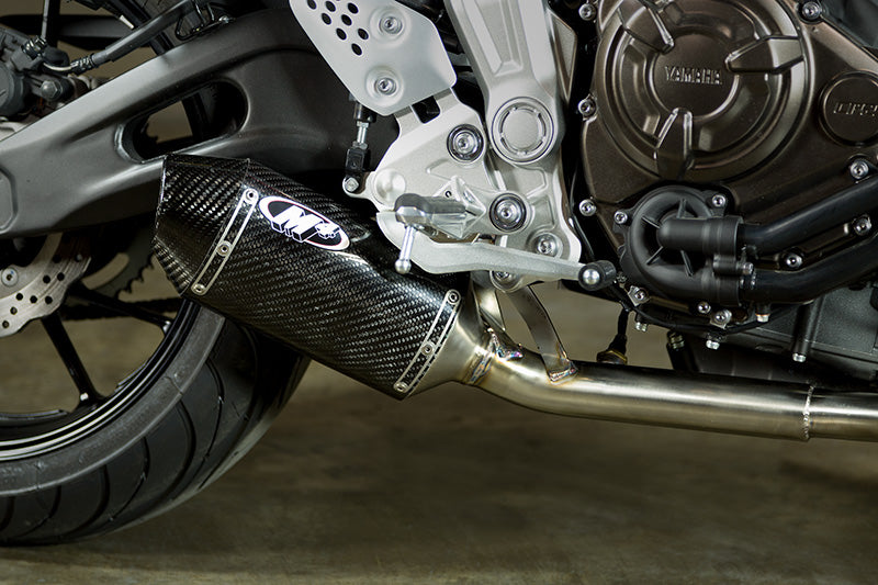 M4 Exhaust Carbon Fiber Slip On 2015-2020 FZ-07 / MT-07 YA6714