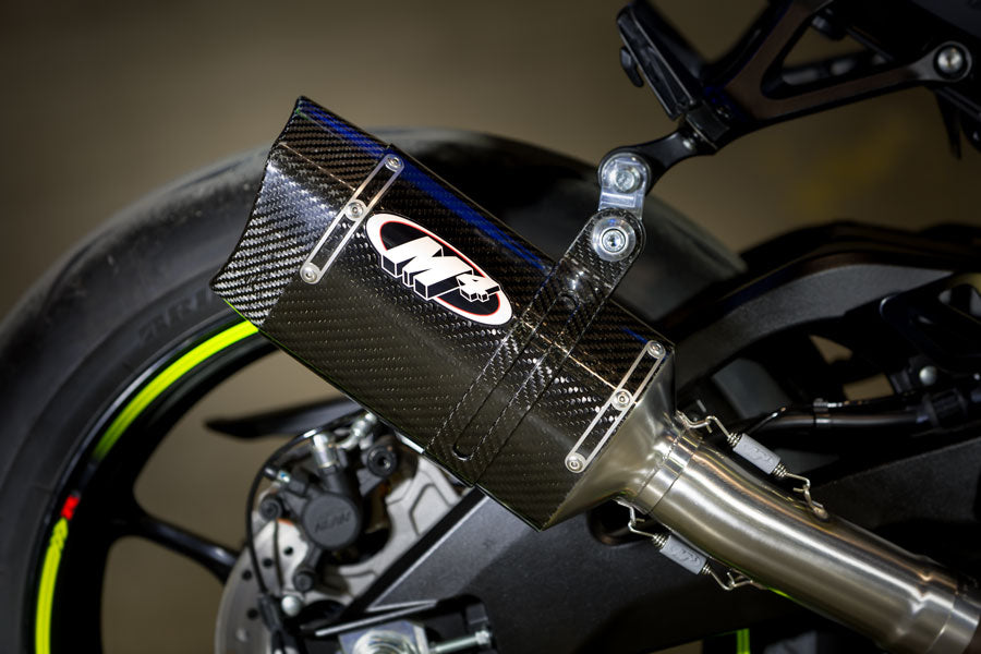 M4 Exhaust Tech 1 Carbon Fiber Slip On 2017-2024 GSXR1000 SU9144