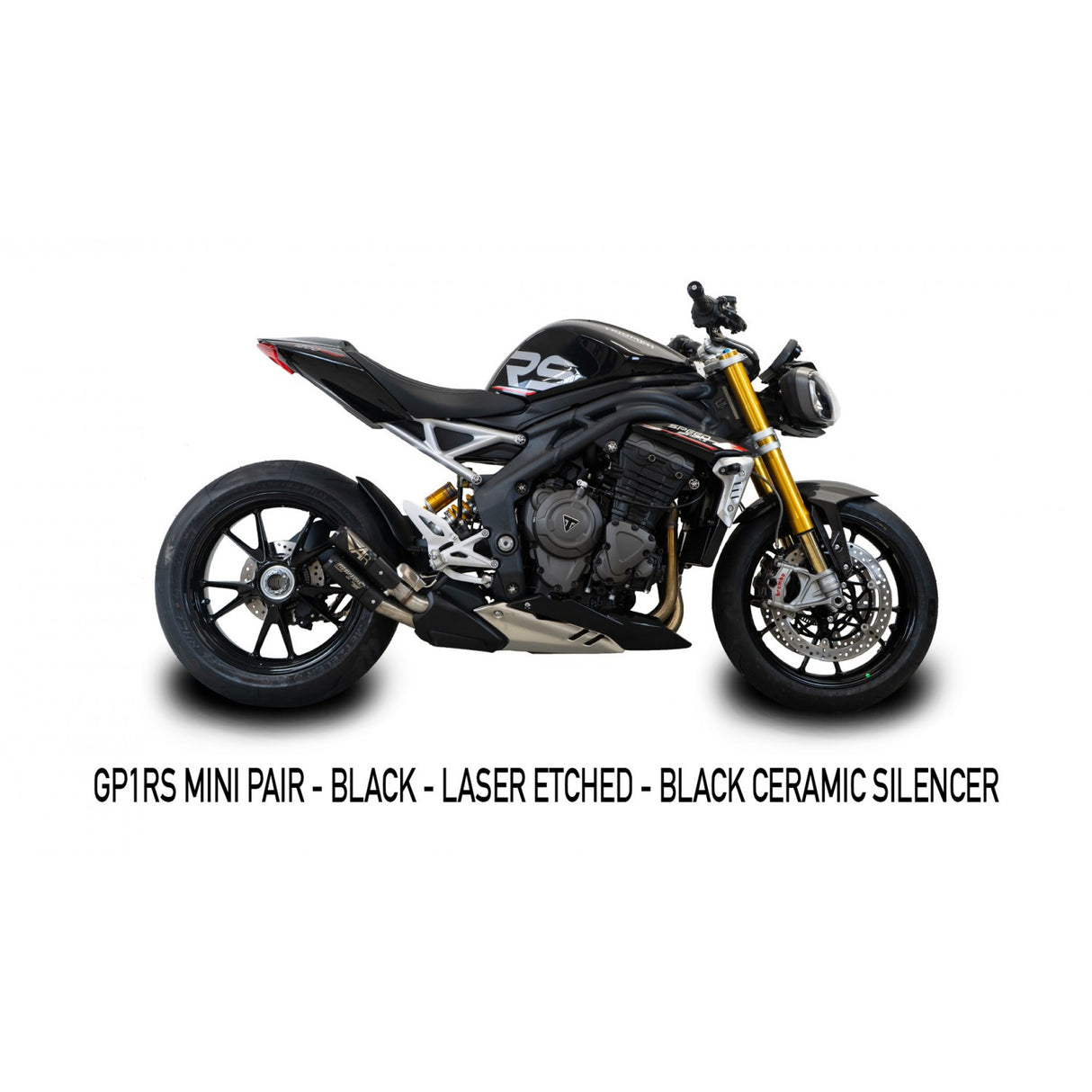 Austin Racing GP1RS 2021 - 2025 1200 SPEED TRIPLE dB COMPLIANT SLIP-ON EXHAUST SYSTEM AR58
