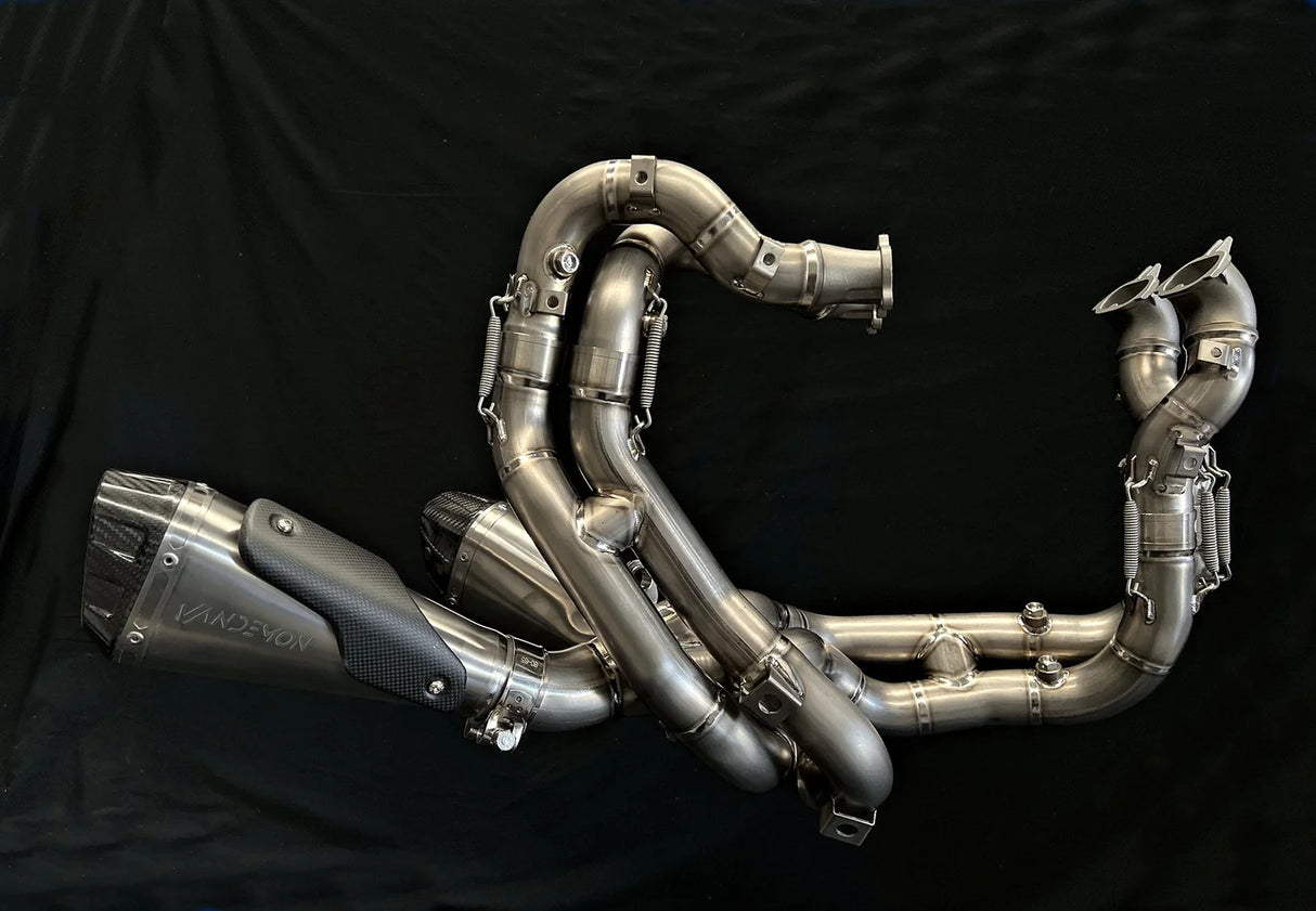 Vandemon  Ducati V4 Panigale & Streetfighter Full Titanium Exhaust system 2023-2024 SKU: DUCV4TIEXHSYSNC