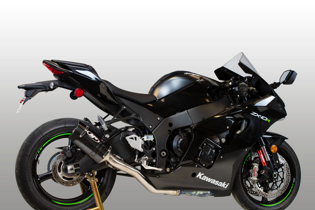 M4 Exhaust Titanium Half System with Tech 1 Carbon Fiber ZX10R 2021-2025  KA9974