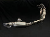 Vandemon  Honda CB650F, CBR650F, CB650R, CBR650R Titanium Low Mount Exhaust System HONCBR650RTIEXHC VA-51