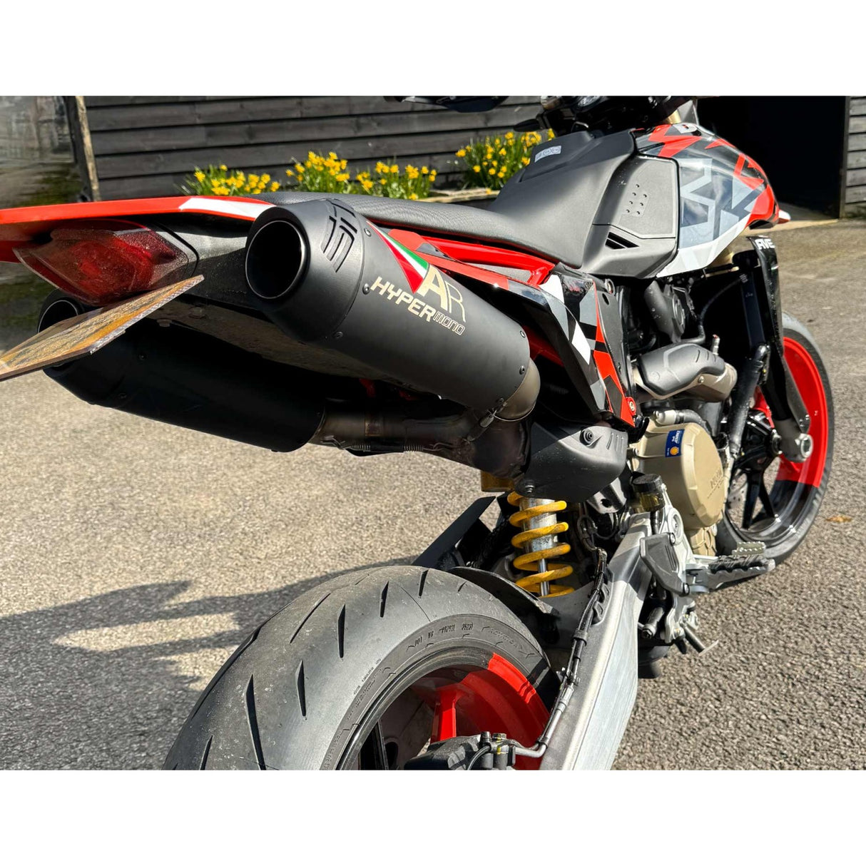 Austin Racing  2024 DUCATI HYPERMOTARD 698 MONO TWIN EXIT SLIP-ON EXHAUST SYSTEM